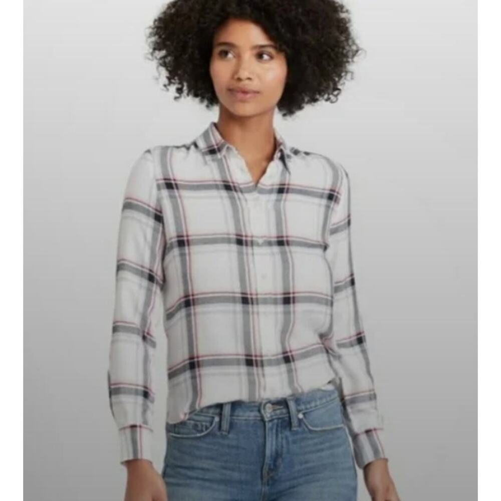 Banana Republic Dillon Classic Fit Plaid Button Down Shirt Size Large